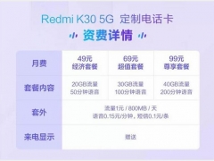 联通49元5G套餐如何办理激活 全国最便宜套餐只是购买红米K30 5G赠送的定制卡