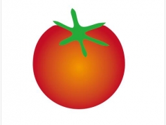 Ai软件设计扁平化西红柿如何打高光 Ai如何绘制西红柿卡通图
