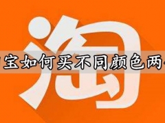 淘宝如何买不同颜色两件