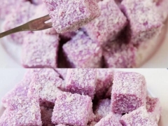 超简单的低热量高营养紫薯小甜点 让你秒变甜点厨师