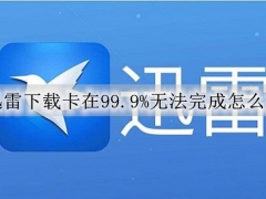 迅雷下载卡在99.9%无法完成怎么办 迅雷下载总是卡在99.9%的解决方法