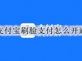 支付宝刷脸支付怎么开通 支付宝开通刷脸支付的详细教程