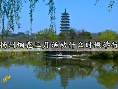 扬州烟花三月活动什么时候举行 旅游餐饮惠民卡怎么用