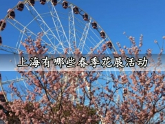 上海有哪些春季花展活动 春季赏花注意事项