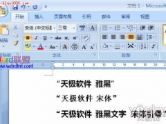 Word2007文档中如何批量替换某文字字体