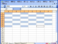 如何在Excel2003中快速设置表格背景以及边框的颜色