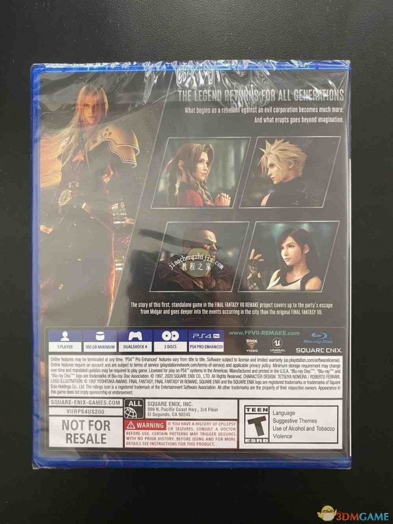 《最终幻想7：重制版》美版豪华版简易开箱