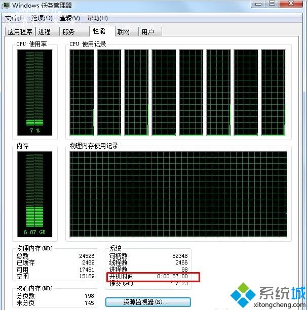 win10系统查看电脑开机运行时间的方法步骤