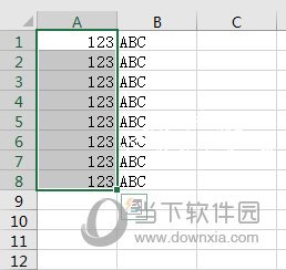 Excel2016把数据分格