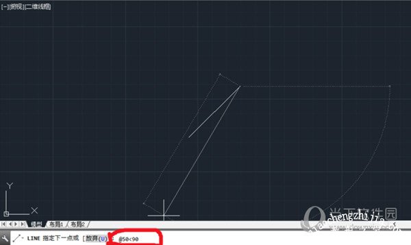 AutoCAD2021怎么输入相对极坐标