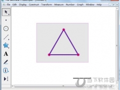 几何画板怎么创建正三角形工具 制作方法介绍