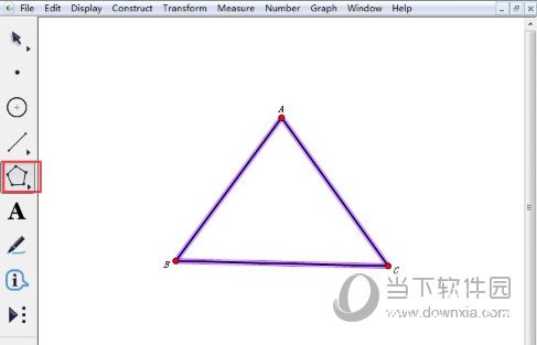 几何画板怎么作三角形的旁切圆
