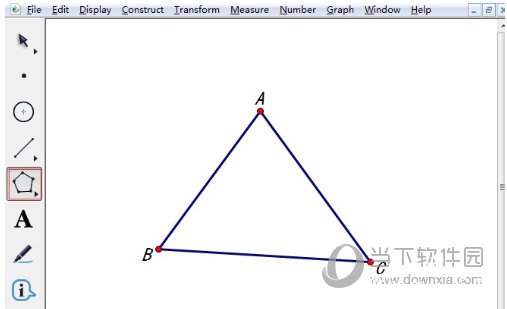 几何画板怎样让三角形里面变色