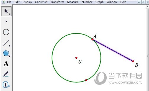 几何画板如何构造圆上点与一点的中点轨迹