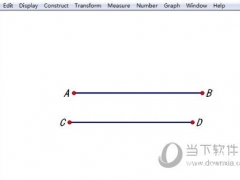 几何画板怎么在两线段上画点使比值相等 操作方法介绍