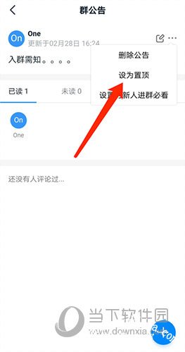 钉钉群公告界面2